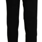 BENCIVENGA Black High Waist Straight Casual Trouser Pant