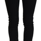Dolce & Gabbana Black Cotton Low Waist Slim Fit Denim Jeans