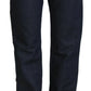 Exte Dark Blue Low Waist Straight Fit Women Denim Jeans