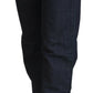 Exte Dark Blue Low Waist Straight Fit Women Denim Jeans