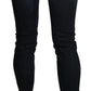 Acht Black Washed Low Waist Skinny Denim Jeans