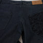 Exte Dark Blue Low Waist Straight Fit Women Denim Jeans