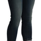 Acht Blue Washed Low Waist Skinny Cropped Denim pant