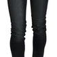 Acht Black Washed Low Waist Skinny Denim Trouser