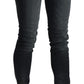 Acht Black Washed Low Waist Skinny Denim Trouser