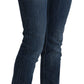 Acht Blue Washed Low Waist Skinny Denim Trouser