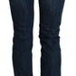 Acht Blue Washed Low Waist Skinny Denim Trouser
