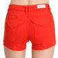 PLEIN SUD Orange Mid Waist Cotton Denim Mini
