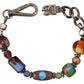 Dolce & Gabbana multicolor Silver Chain Brass Beaded Lobster Clasp Bracelet