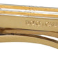 Dolce & Gabbana Gold Silver Brass Logo Men Tie Clip