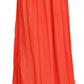 Jucca Orange Crepe Pleated Trapeze Viscose Maxi Skirt