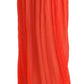 Jucca Orange Crepe Pleated Trapeze Viscose Maxi Skirt
