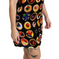 Dolce & Gabbana Black Desserts Shift Mini Viscose Dress