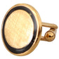 Dolce & Gabbana Gold Plated Brass Round Pin Men Cufflinks