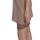 PINK MEMORIES Beige Spaghetti Strap A-line Mini Cotton Dress