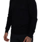 Dolce & Gabbana Black Virgin Wool Crewneck Pullover  Sweater