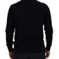 Dolce & Gabbana Black Virgin Wool Crewneck Pullover  Sweater