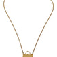 Dolce & Gabbana Bag Sicily Gold Brass Chain Micro Bag Pendant Necklace