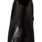 Dolce & Gabbana Black Leather Derby Boots Ankle