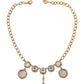 Dolce & Gabbana Gold Clock Statement Crystal Chain Necklace