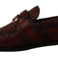 Dolce & Gabbana Bordeaux Exotic Leather Dress Derby  Shoes