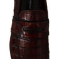 Dolce & Gabbana Bordeaux Exotic Leather Dress Derby  Shoes