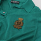 Dolce & Gabbana Green Cashmere Collared Logo Pullover Sweater