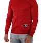 Dolce & Gabbana Red Full Zip Long Sleeve D.N.A Sport Gym Sweater