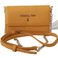 Patrizia Pepe Yellow Logo Leather Shoulder Strap Sling Bag