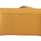Patrizia Pepe Yellow Logo Leather Shoulder Strap Sling Bag