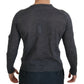 Costume National Gray Crewneck Pullover Sweater