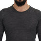 Costume National Gray Crewneck Pullover Sweater