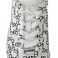 Jimmy Choo Monza White/Black Leather Sneakers