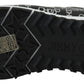 Jimmy Choo Black and Silver Leather Monza Sneakers