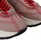 Jimmy Choo Ballet Pink and Red Raine Sneakers