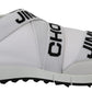Jimmy Choo 토론토 화이트/블랙 나파/니트 스니커즈