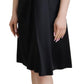 Dolce & Gabbana Black Silk Shift Short Mini Party Dress