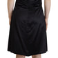 Dolce & Gabbana Black Silk Shift Short Mini Party Dress