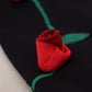 Dolce & Gabbana Black Sheath Bodycon Stretch Roses Dress
