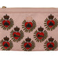 Dolce & Gabbana Clutch Pink D&G Logo Devotion Heart Nylon Pouch Wallet