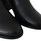Jimmy Choo Black Leather Method 65 Boots