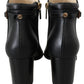Jimmy Choo Black Leather Method 65 Boots