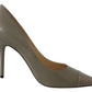 Jimmy Choo Pebble Green Leather Amika Pumps
