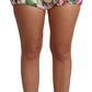 Dolce & Gabbana Pink Cotton Floral Print Hot Pants Short