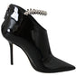 Jimmy Choo Blaize 100 Pat Black Leather Boot
