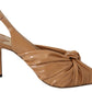 Jimmy Choo Annabell 85 Caramel Leather Pumps