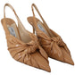 Jimmy Choo Annabell 85 Caramel Leather Pumps