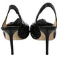 Jimmy Choo Annabell 85 Black Patent Leather Pumps