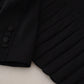 Dolce & Gabbana Black Single Breasted Fit Blazer Wool Jacket