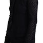 Dolce & Gabbana Black Wool Knitted Button Down Collar Jacket